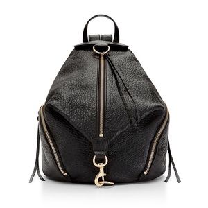 Rebecca Minkoff black leather Julian backpack