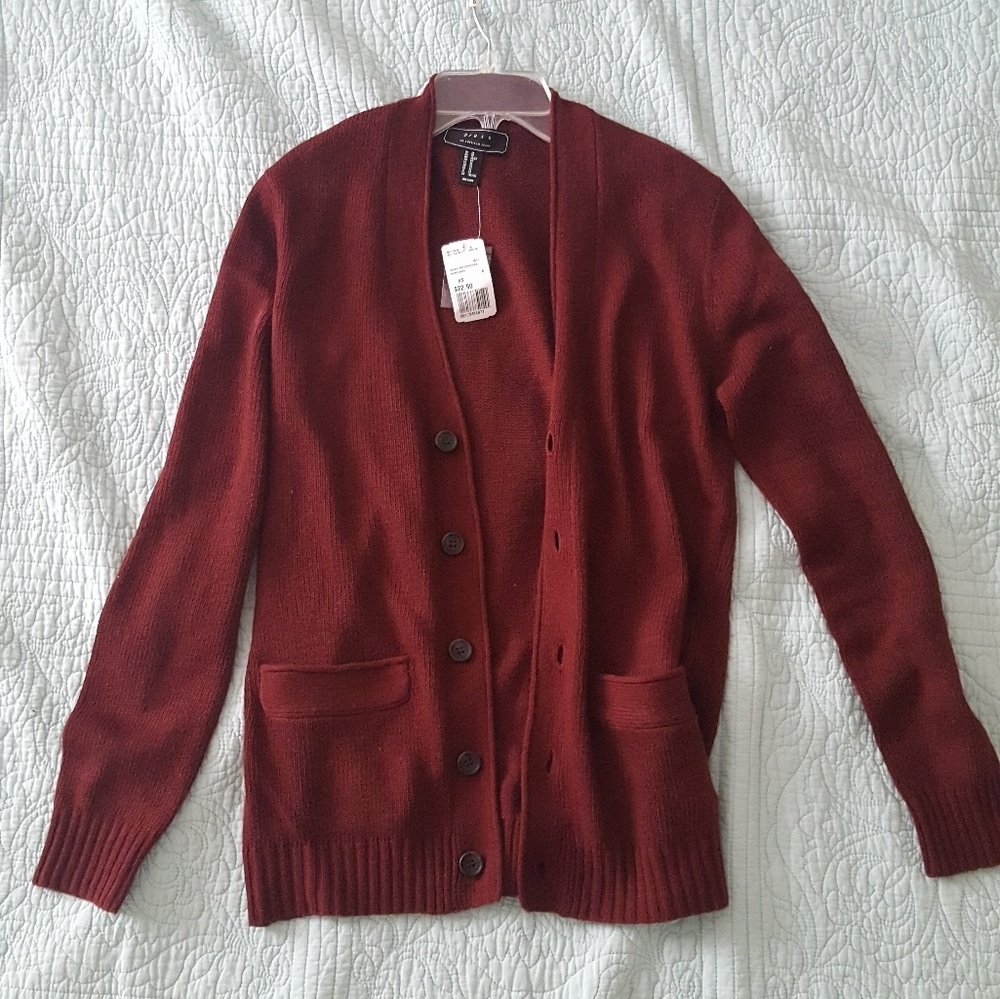 Maroon Cardigan