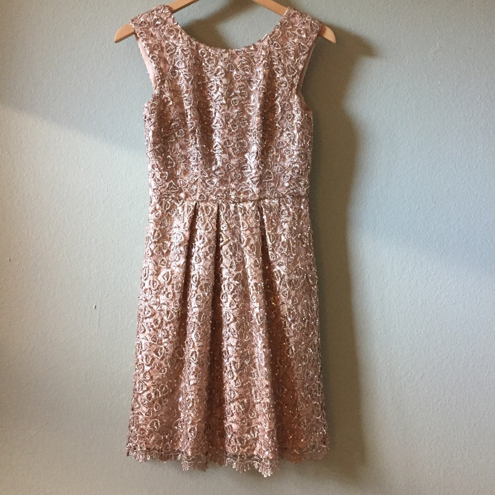 Modcloth Cocktail Dress (0) Gold