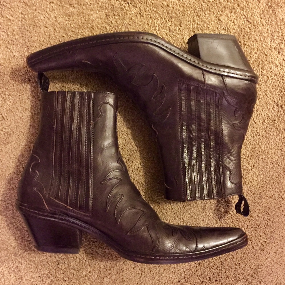 Sartore Classic Western Ankle Boots