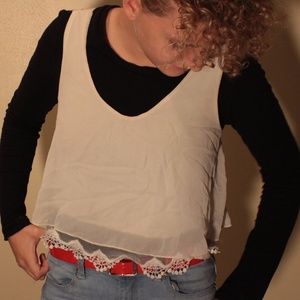 White crop top in Women's