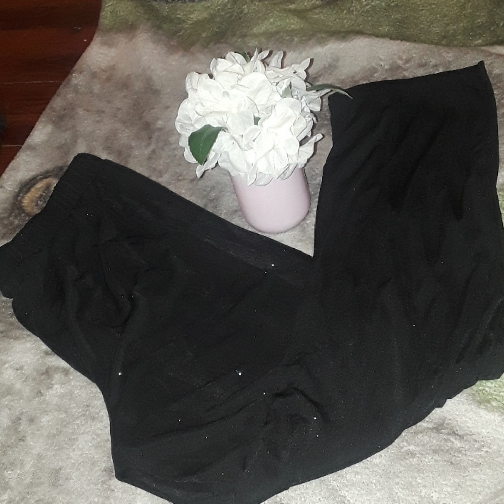 Sparkle black dress pants.