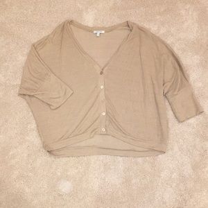 Light brown flowy sweater