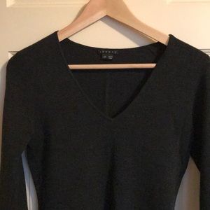 Theory dark grey sweater dress