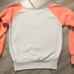Off shoulder sweatshirt