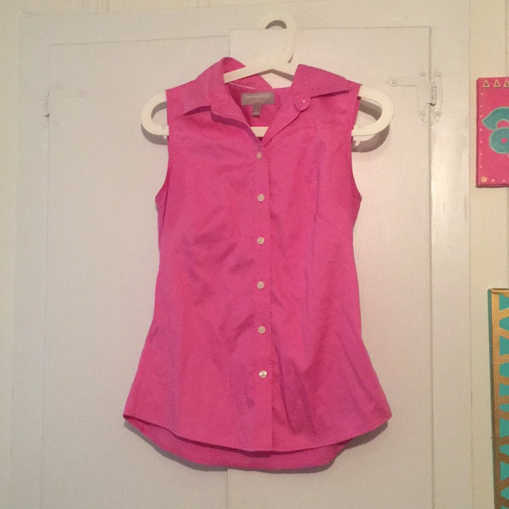Banana Republic pink non-iron shirt.