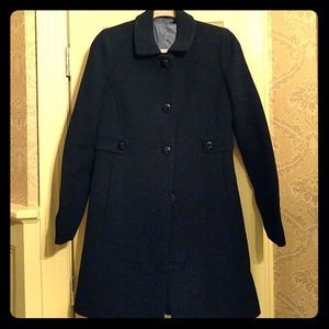 J.Crew Classic black long coat