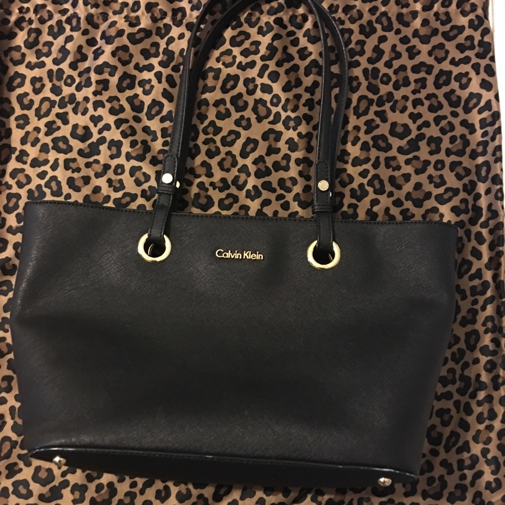 Calvin Klein Leather Tote