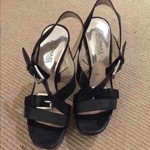 MK Black Sandals