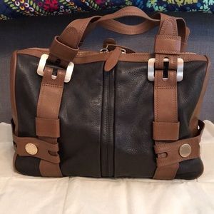 Michael Kors two tone leather hand bag