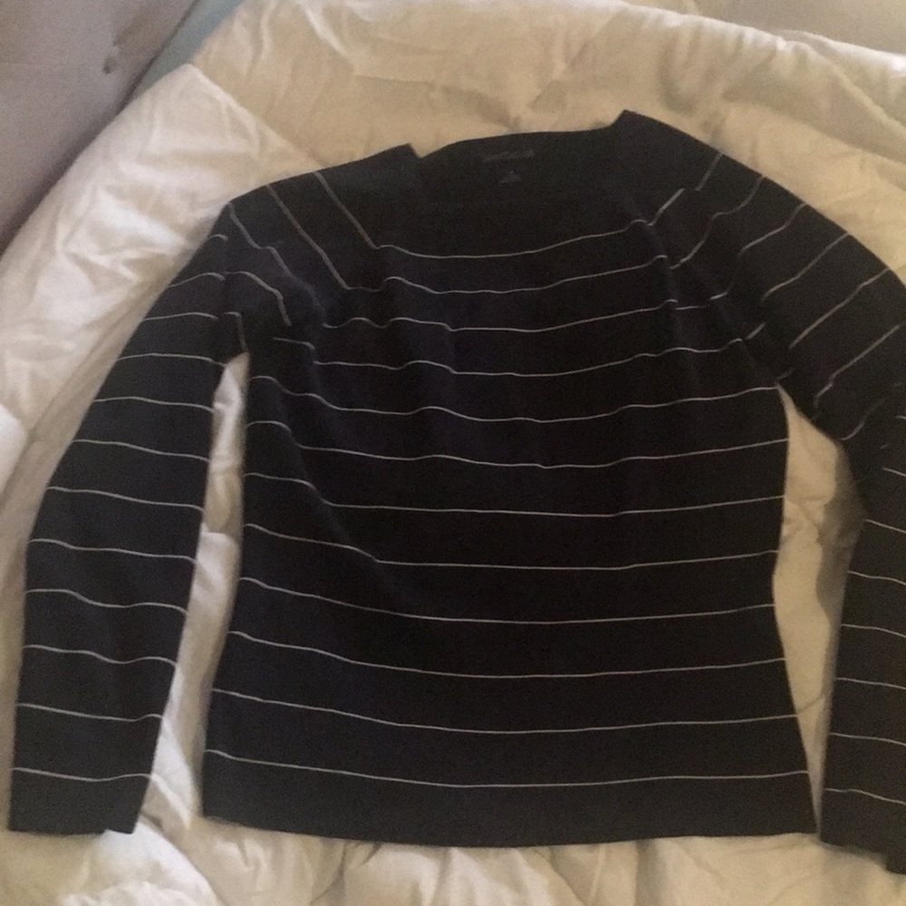 Ann Taylor Striped thick long sleeve shirt