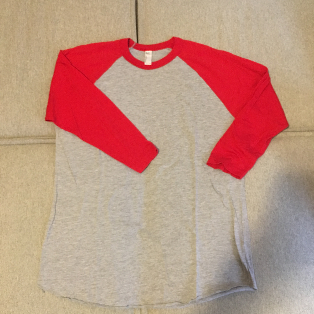 American Apparel Mens Baseball Style Shirt SZ Med