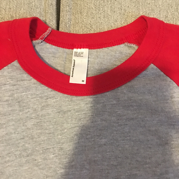 American Apparel Mens Baseball Style Shirt SZ Med - Picture 2 of 3