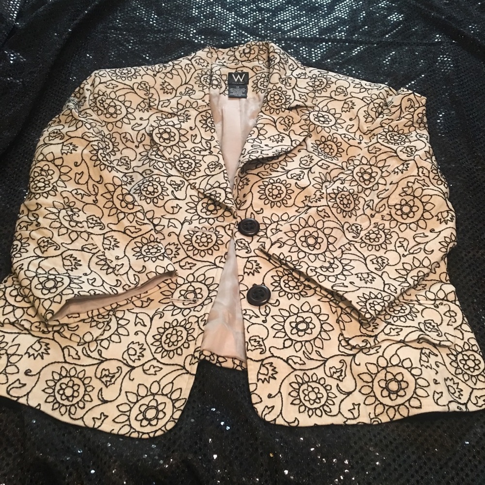 Waist length with 3/4 sleeve blazer