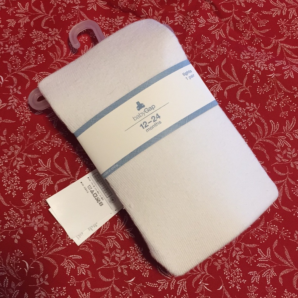 Baby Gap White Tights