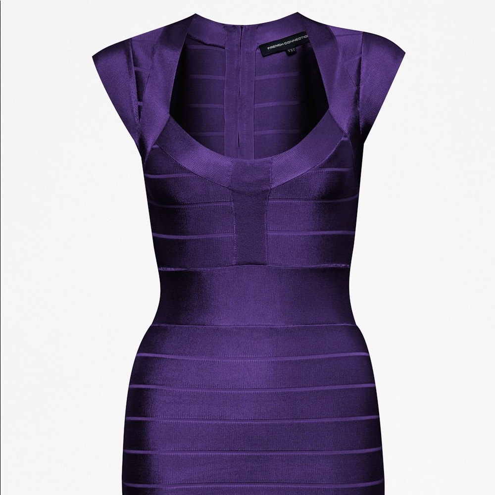 French Connection Cap Sleeve Bandage Dress