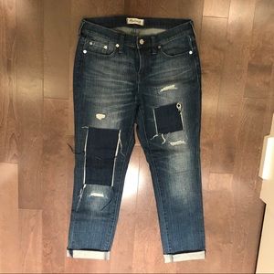 Madewell patch slim boy jean size 26