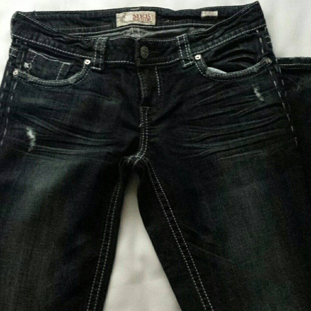 Mek Denim dark wash skinny jean 29