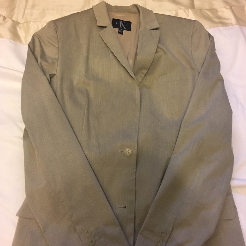 Calvin Klein Khaki Blazer. Ladies Size 12