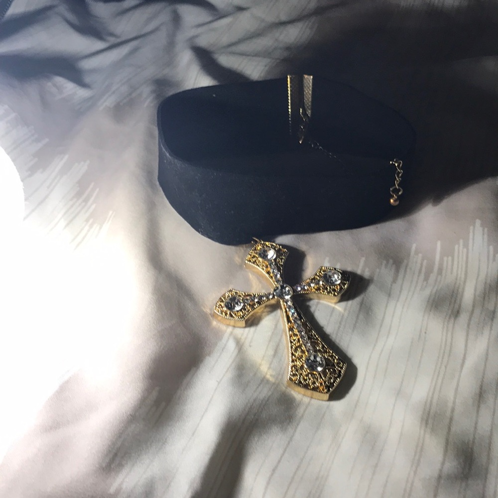 Black Ribbon Choker Necklace