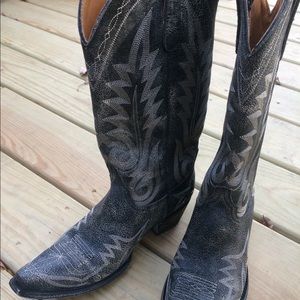 Old Gringo black distressed leather boots