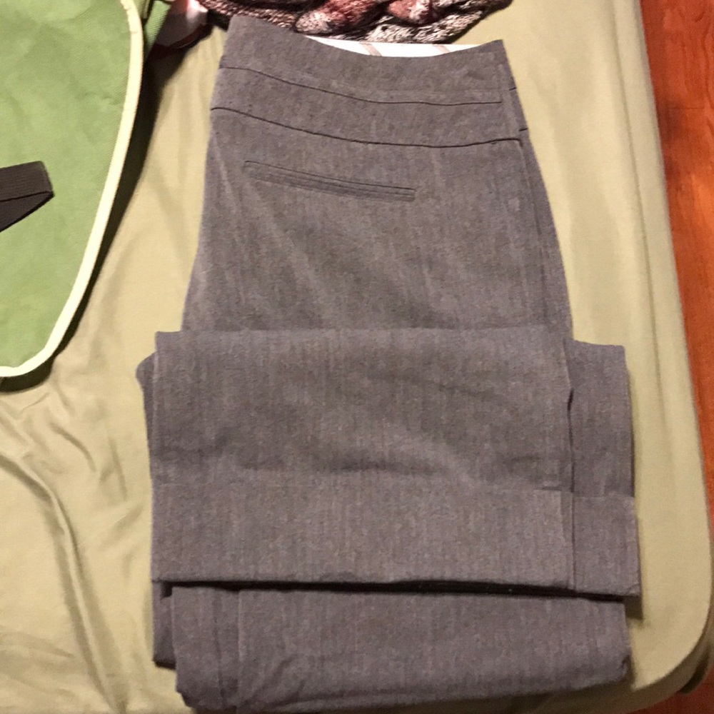 Maurice's grey dress pants.