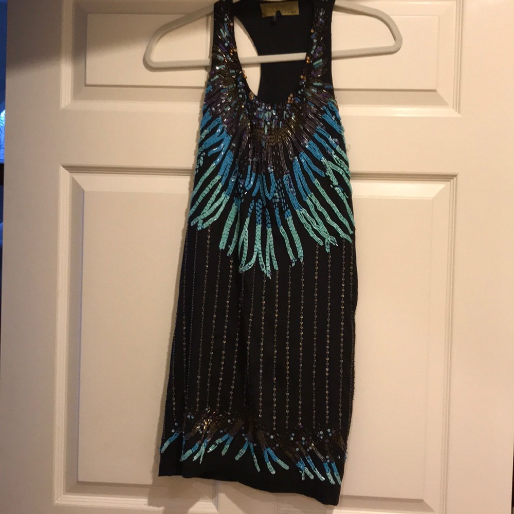 Beaded Nicole Miller dress