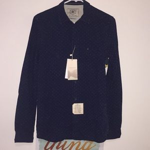 ZARA MAN NAVY BLUE POLO