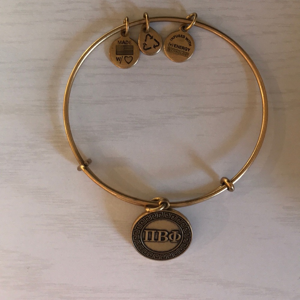 Alex and Ani Pi Beta Phi gold bracelet
