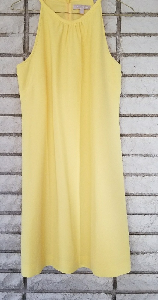 Banana Republic size 6 tank dress yellow