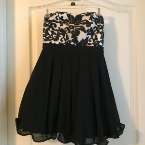 Homecoming dress Strapless sequenced top Size 3