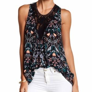 Lace yoke top melrose and market