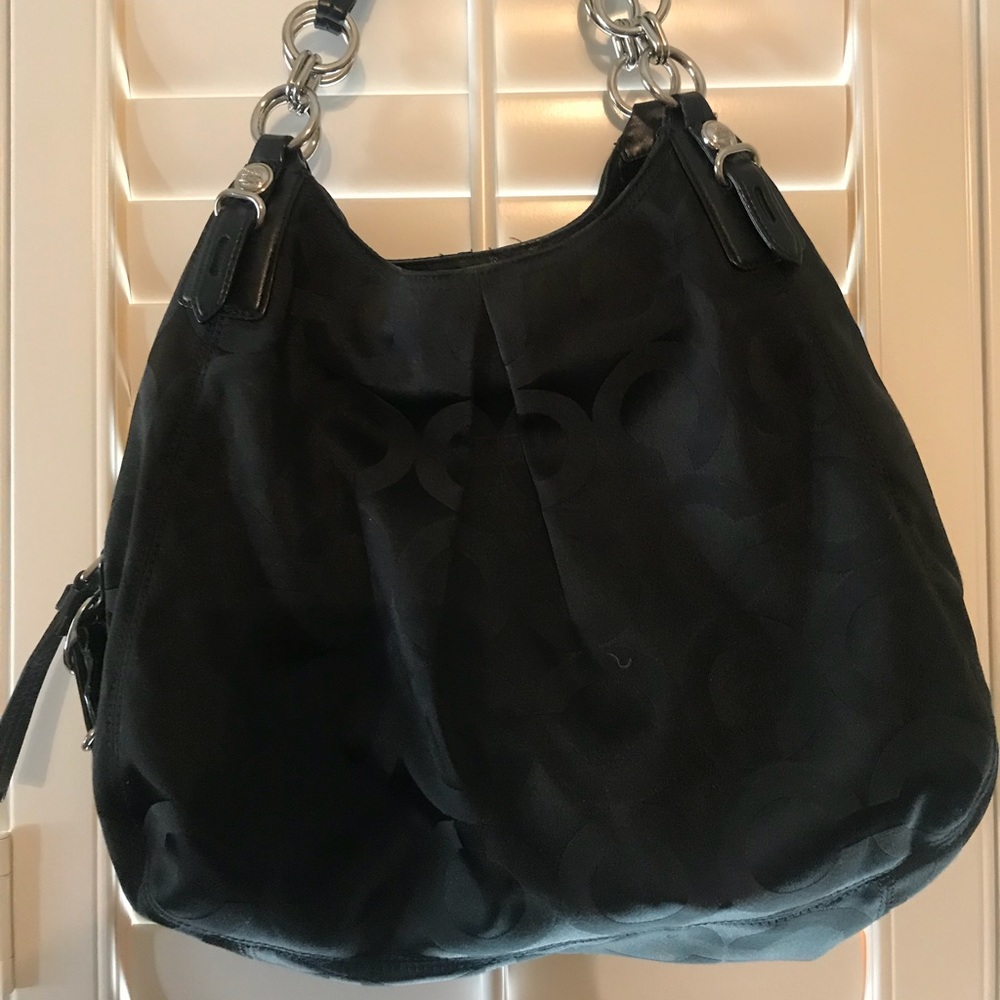 Coach Black Hobo Purse