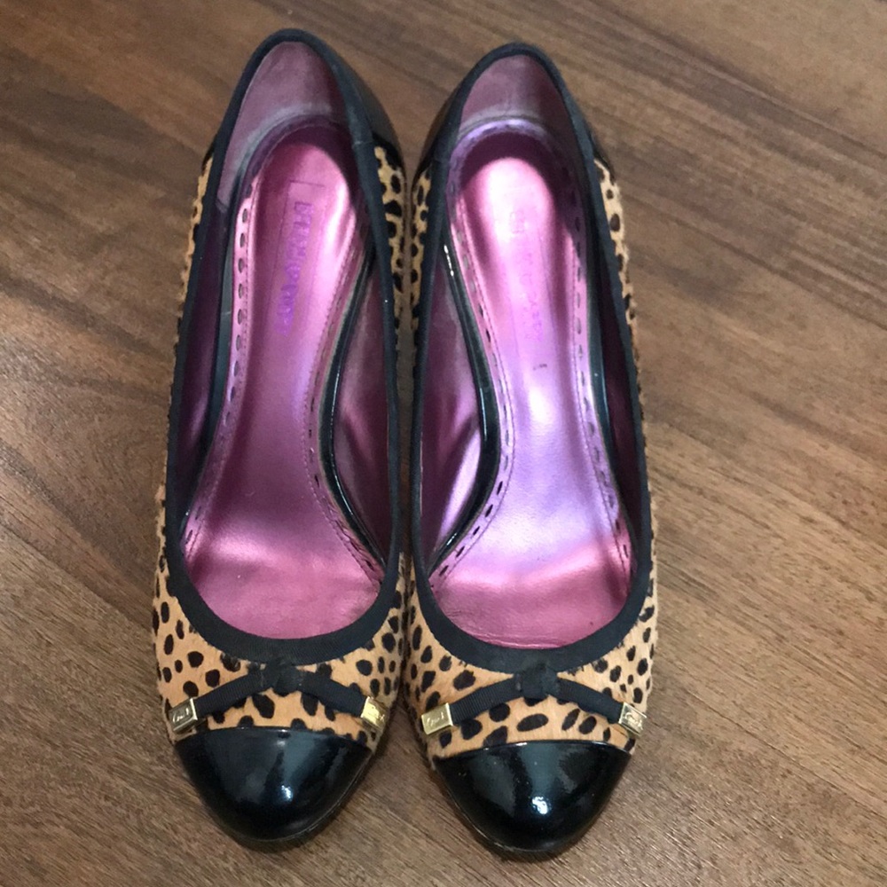 Coach leopard print heels