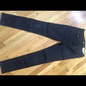 Rag & Bone High Riser Skinny Jeans Black.