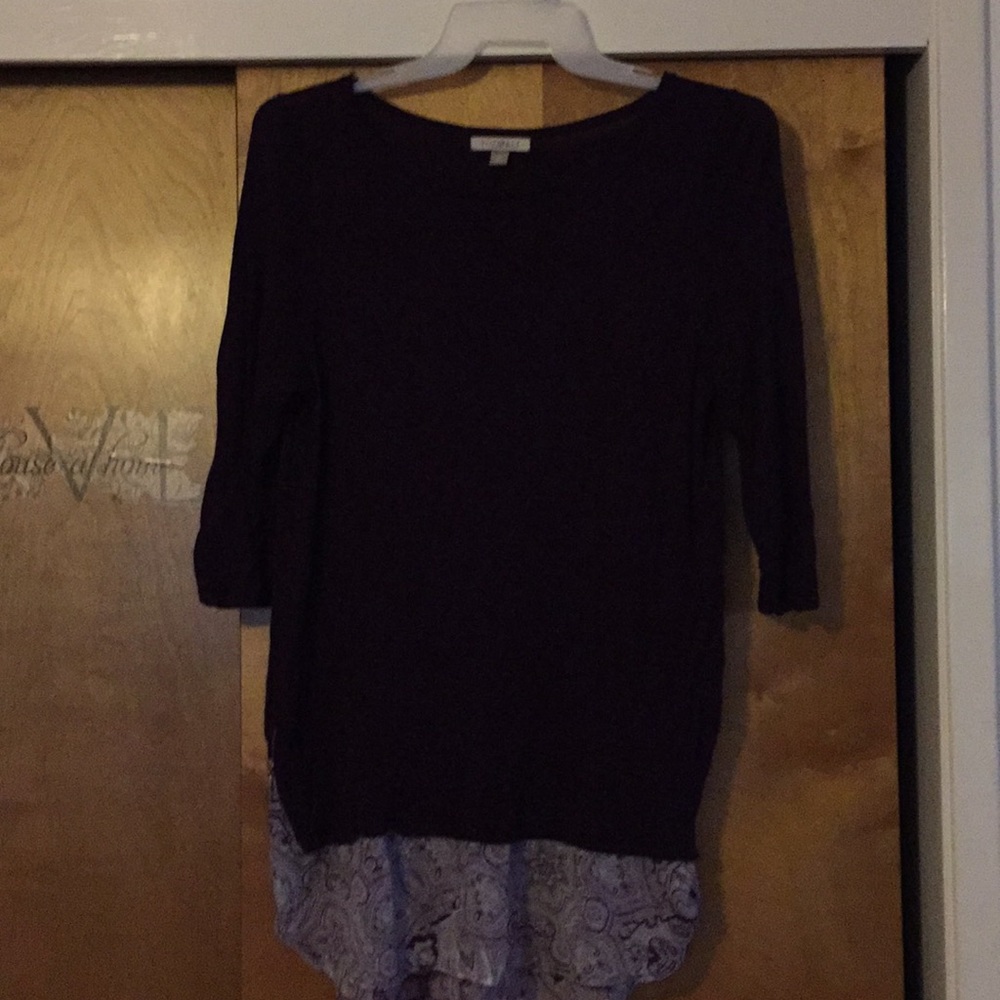 Faux 2 layer blouse