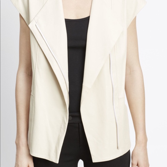 Vince leather jacket vest - Picture 2 of 5
