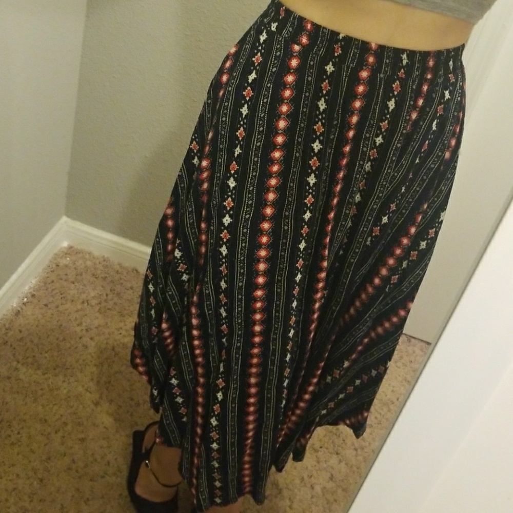 Hollister midi peasant skirt