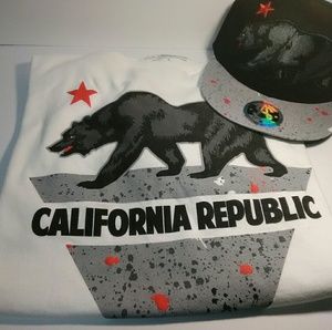 California Republic Hat & Shirt
