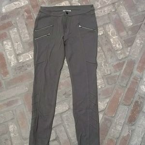 Athleta green moto leggings, size 6P
