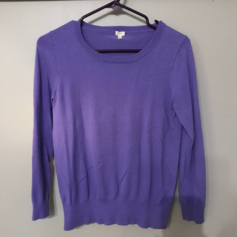 Purple JCrew Sweater