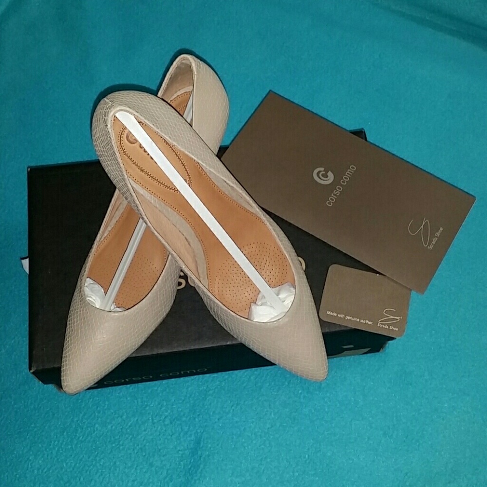 Corso Como dark nude pump heels