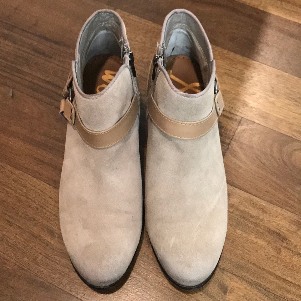 Sam Edelman grey-brown booties