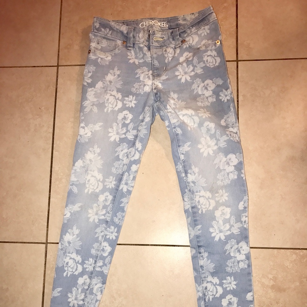 Cherokee floral jeans for girls