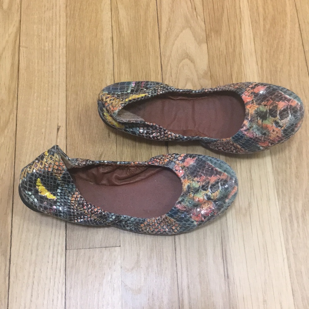 Lucky Brand size 5.5 snake print ballet flats