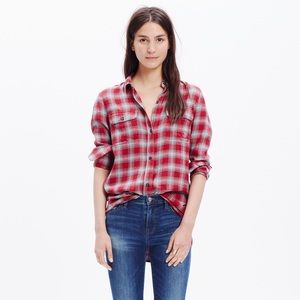 Madewell flannel button up.