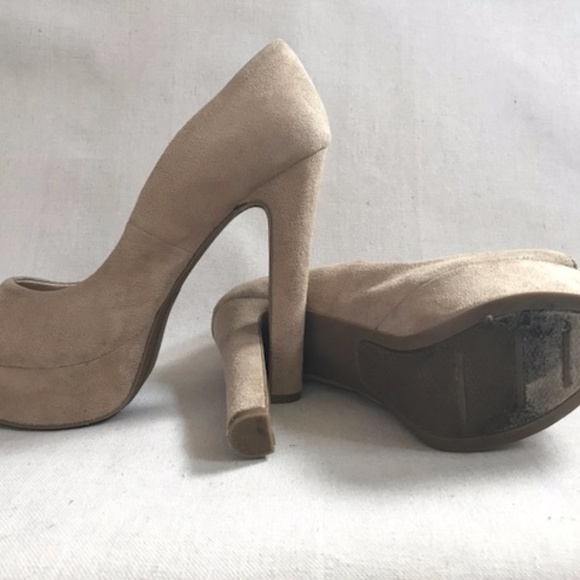 Zigi Soho Suede Platforms Beige - Picture 4 of 4