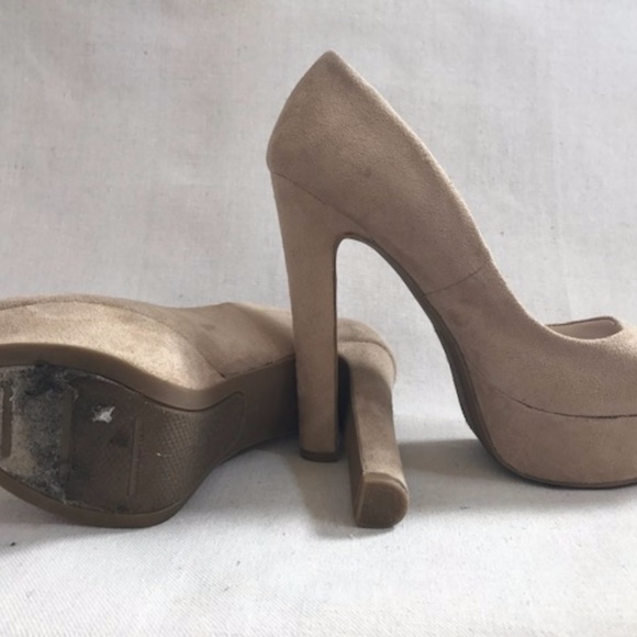 Zigi Soho Suede Platforms Beige - Picture 3 of 4