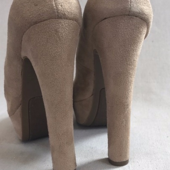 Zigi Soho Suede Platforms Beige - Picture 2 of 4