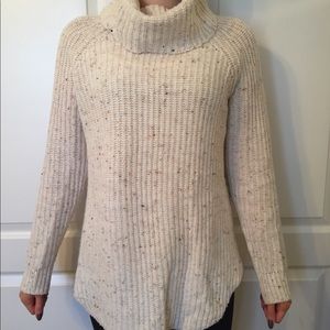 Cream Turtleneck Sweater